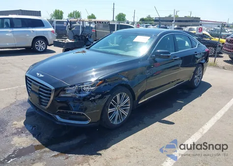 2018 Genesis G80 3.8 z USA, uszkodzony, nr VIN KMHGN4JE3JU284909